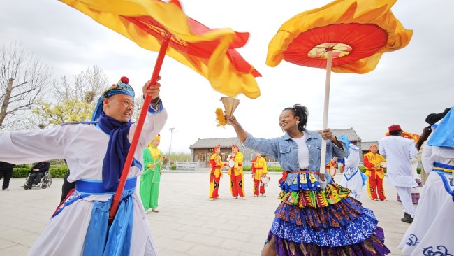 济南商河县成功举办“非遗文化人才交流互鉴”活动暨“山东财经大学国际教育学院中华优秀传统文化社会实践基地”揭牌仪式